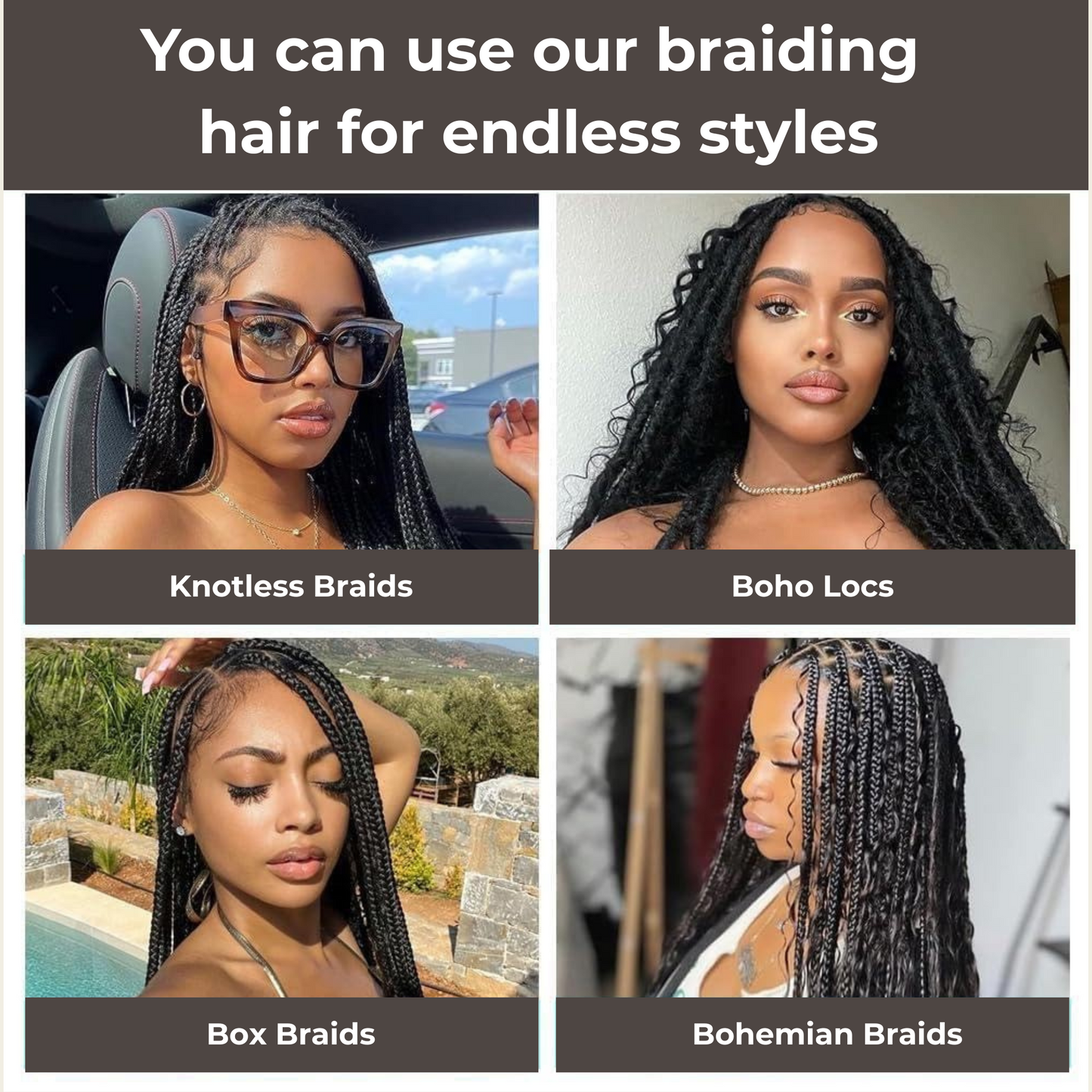 Lunia® Deep Wave Braiding Hair