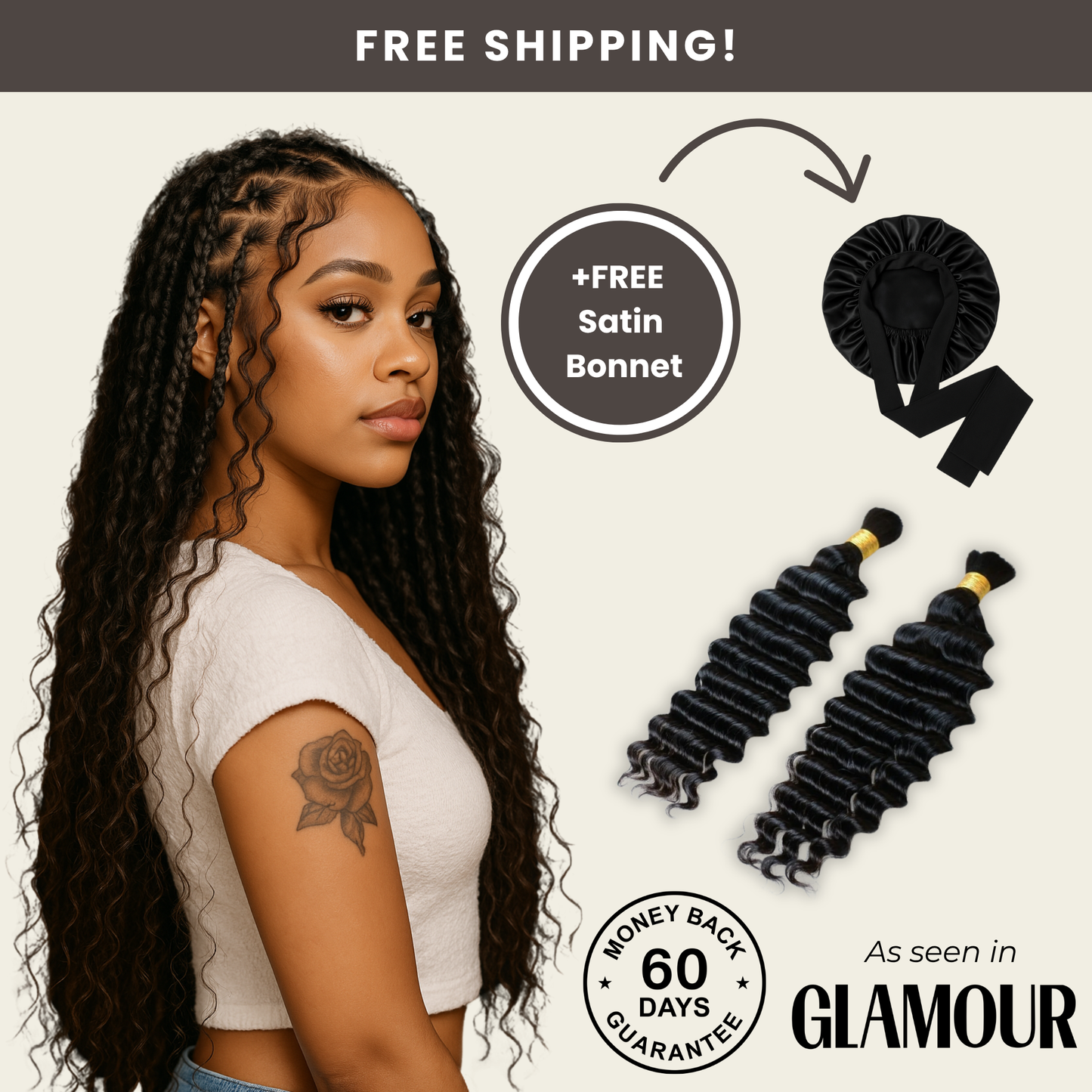 Lunia® Deep Wave Braiding Hair